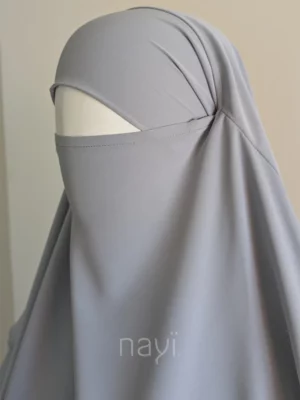 Khimar Madina Silk - Pearl - Image 3
