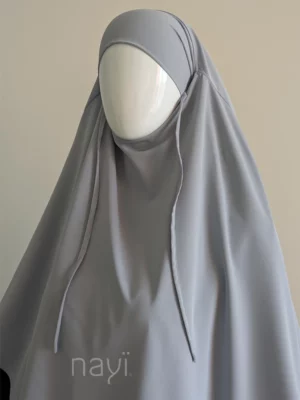 Khimar Madina Silk - Pearl - Image 4
