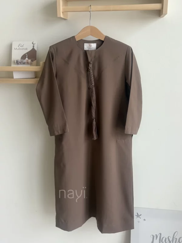 Kandoura Emirati Kids- Mocca