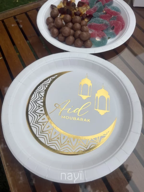 Eid Mubarak Table Decorations Set - White