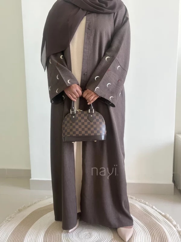 Abaya Kimono Moon - Brown