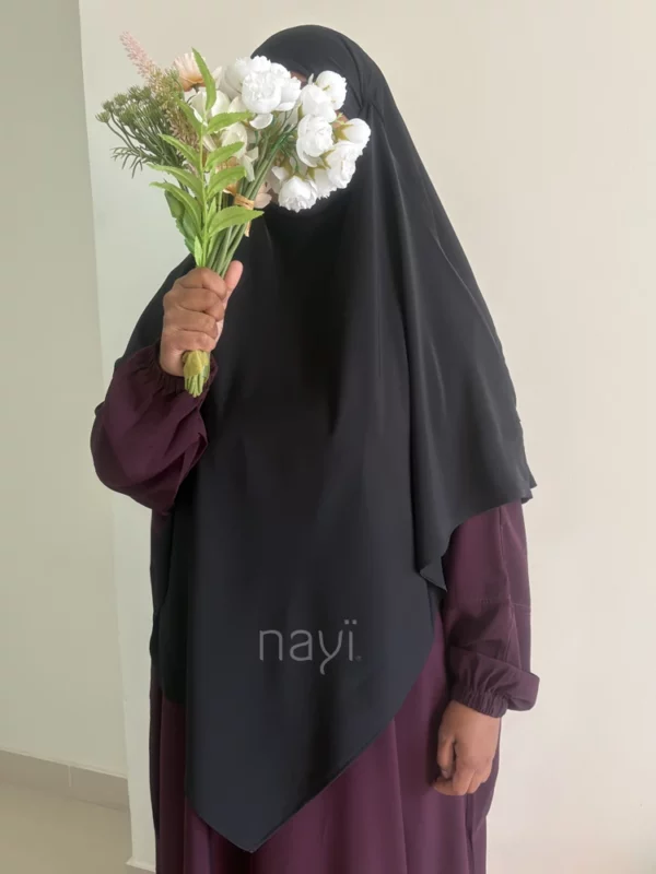 Khimar Madina Silk - Black