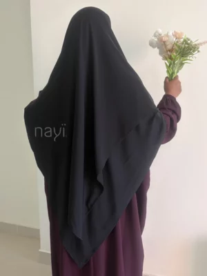 Khimar Madina Silk - Black - Image 2
